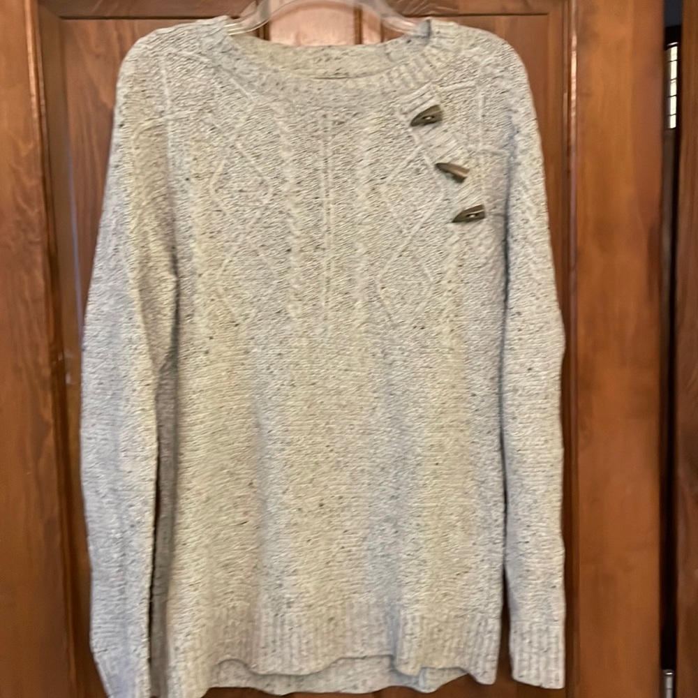 Grey Ruffhewn sweater